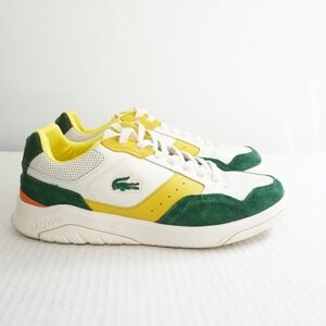Lacoste Game Advance Lux Mens Low Top Leather Sneakers Retro Casual Shoes US 11
